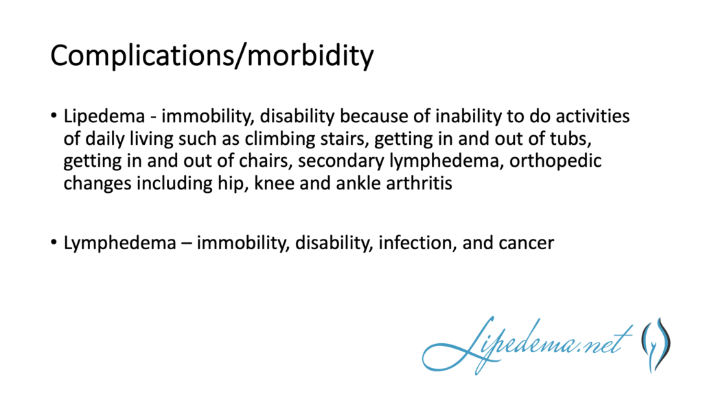 Lipedema vs. Lymphedema